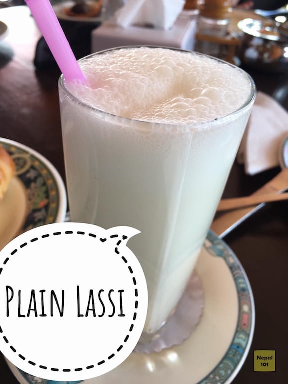 Plain milk lassi