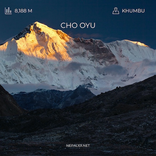 Cho Oyu, 5th highest mountain in Nepal