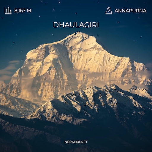 Dhaulagiri I, 6th highest mountain in Nepal