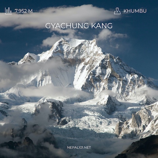 Gyachung Kang, 9th highest mountain in Nepal